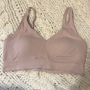 Women's Ribbed Mauve Bralette